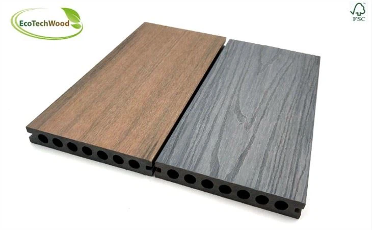 Popupar Co-extrusion Wood Plastic Composite Decking